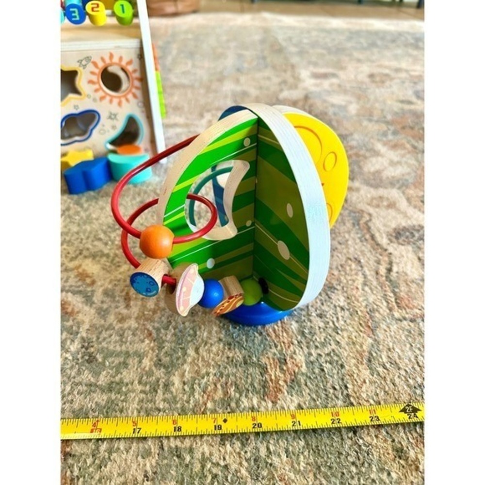 Imaginarium Out of this World Space Theme Wooden Activity Cube Trio Kids Toy - Picture 5 of 9